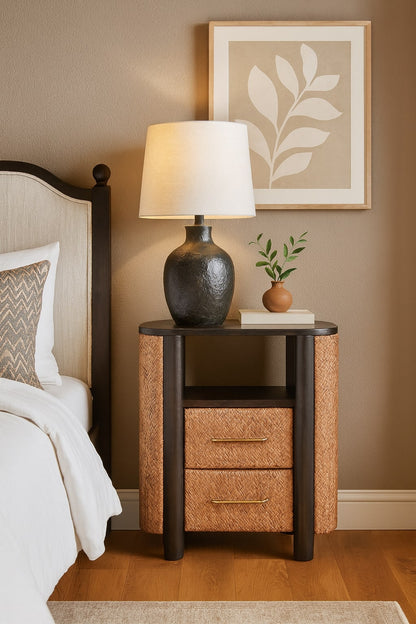 Malibu Rattan Mocha Nightstand