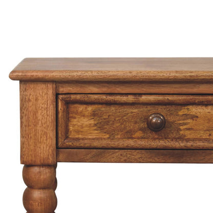 Savannah Spindle Amber Oak 1 Drawer Nightstand