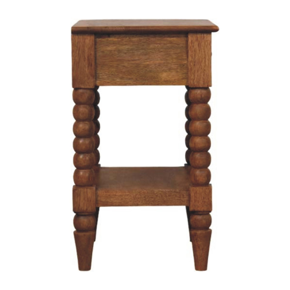 Savannah Spindle Amber Oak 1 Drawer Nightstand
