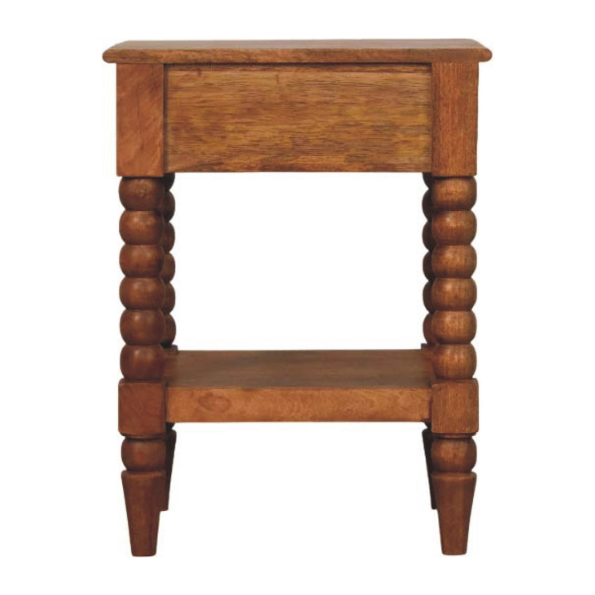 Savannah Spindle Amber Oak 1 Drawer Nightstand