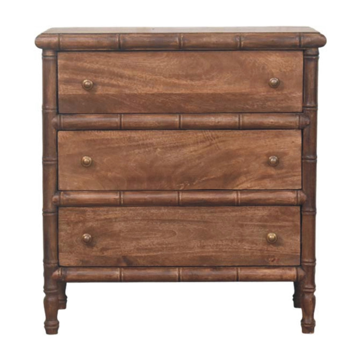 Key West Bamboo 3 Drawer Chest Almond