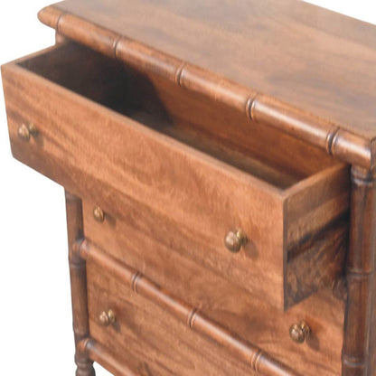 Key West Bamboo 3 Drawer Chest Almond