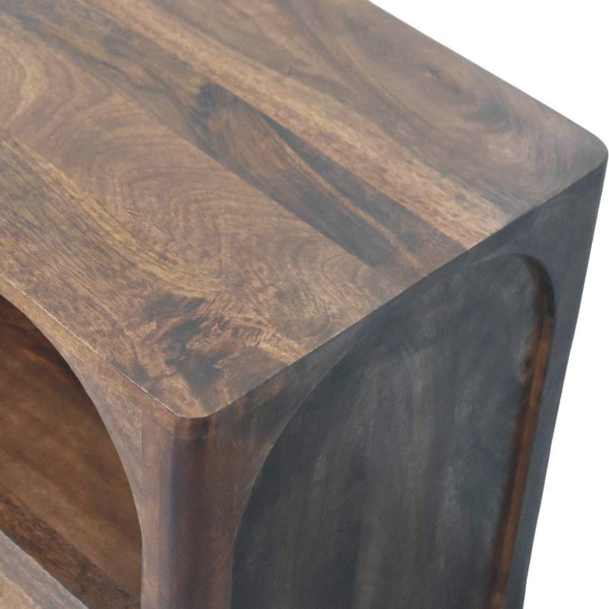 Arched Roasted Almond 1 Drawer Nightstand