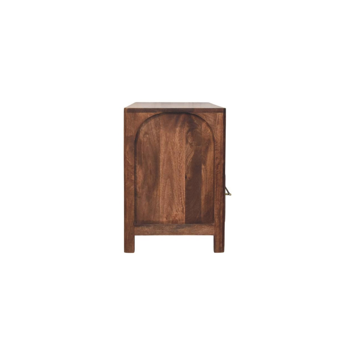Arched Roasted Almond 2 Drawer Media Console