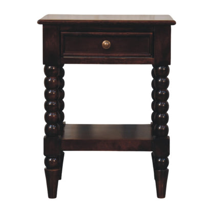 Savannah Spindle 1 Drawer 1 Shelf Nightstand