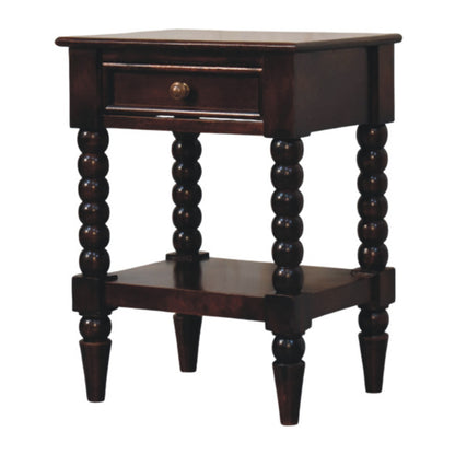 Savannah Spindle 1 Drawer 1 Shelf Nightstand