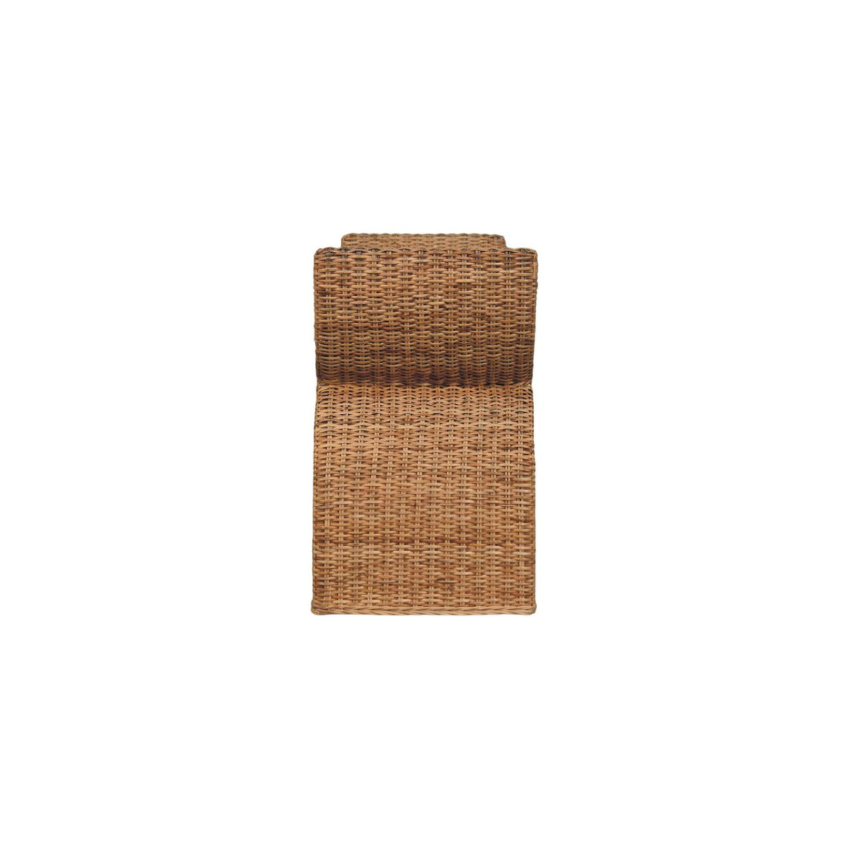 Bouclé Montauk Rattan Weave Solid Wood Bench