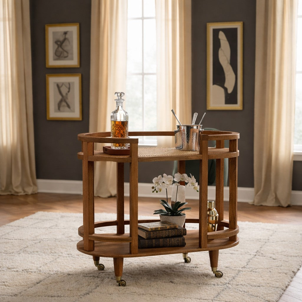 Malibu Rattan Butler Table