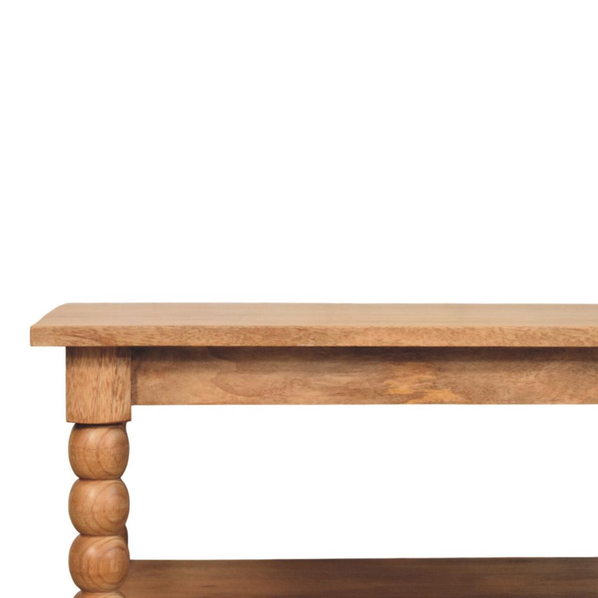 Savannah Spindle Golden Teak 2 Tier Coffee Table