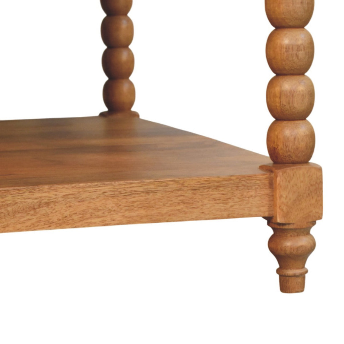 Savannah Spindle Golden Teak 2 Tier Coffee Table