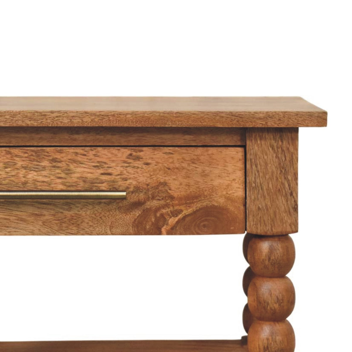 Savannah Spindle 1 Drawer 2 Shelf Side Table
