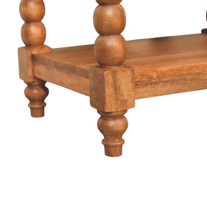 Savannah Spindle 1 Drawer 2 Shelf Side Table