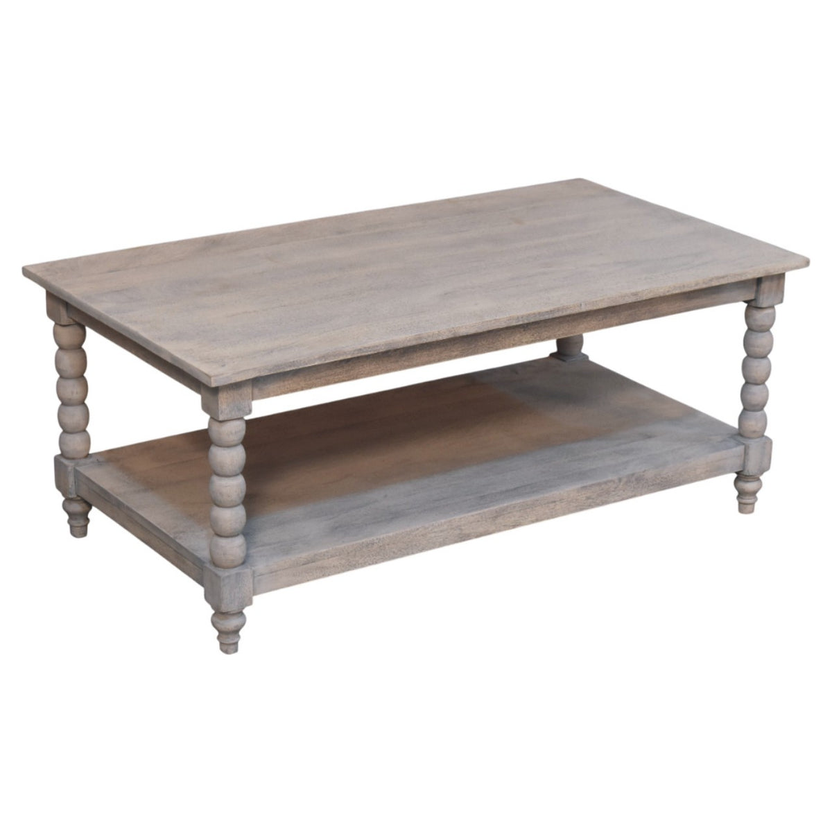 Savannah Spindle Washed 2 Tier Coffee Table