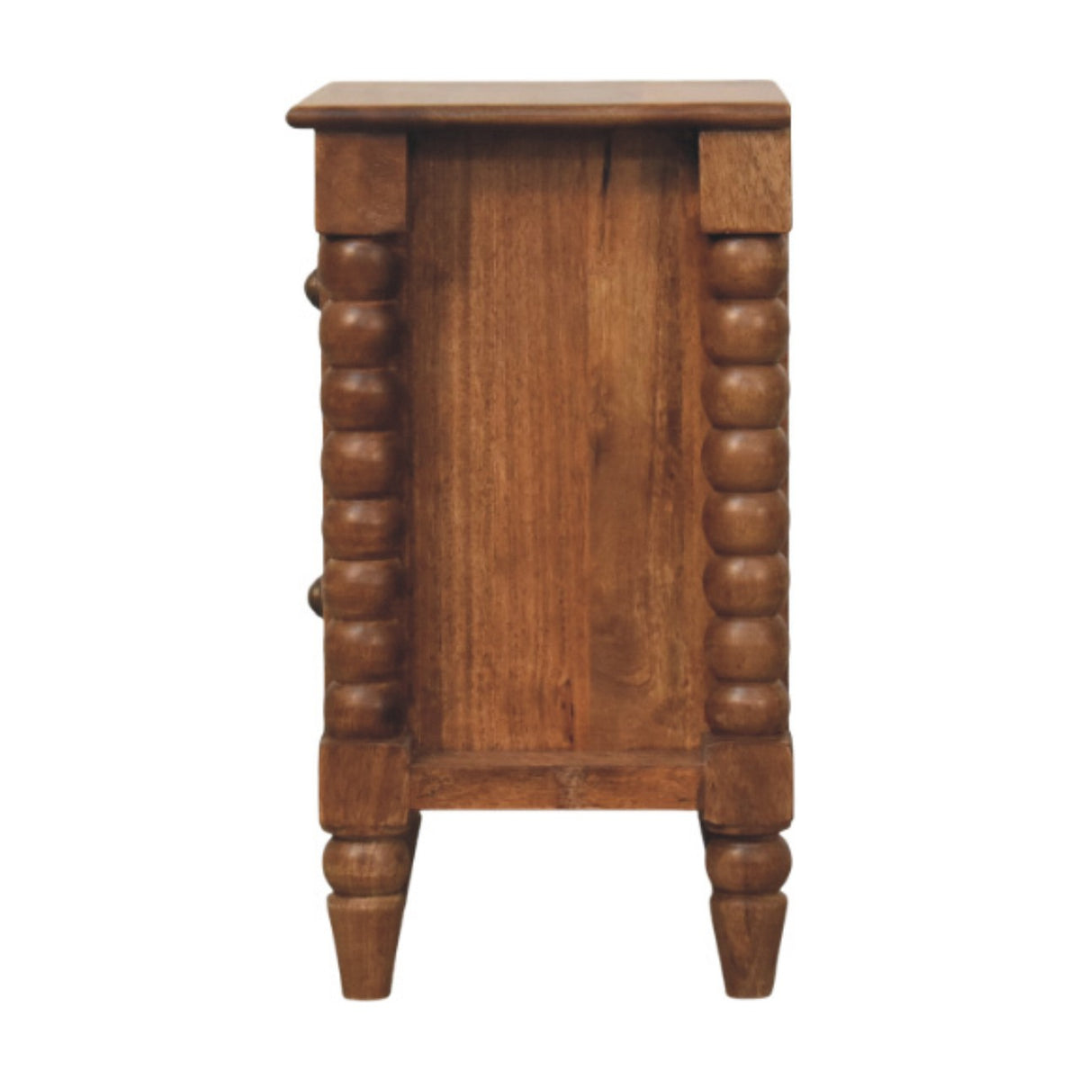 Savannah Spindle Amber Oak 2 Drawer Nightstand