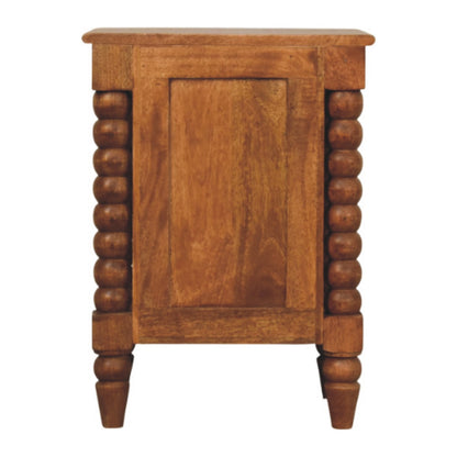 Savannah Spindle Amber Oak 2 Drawer Nightstand