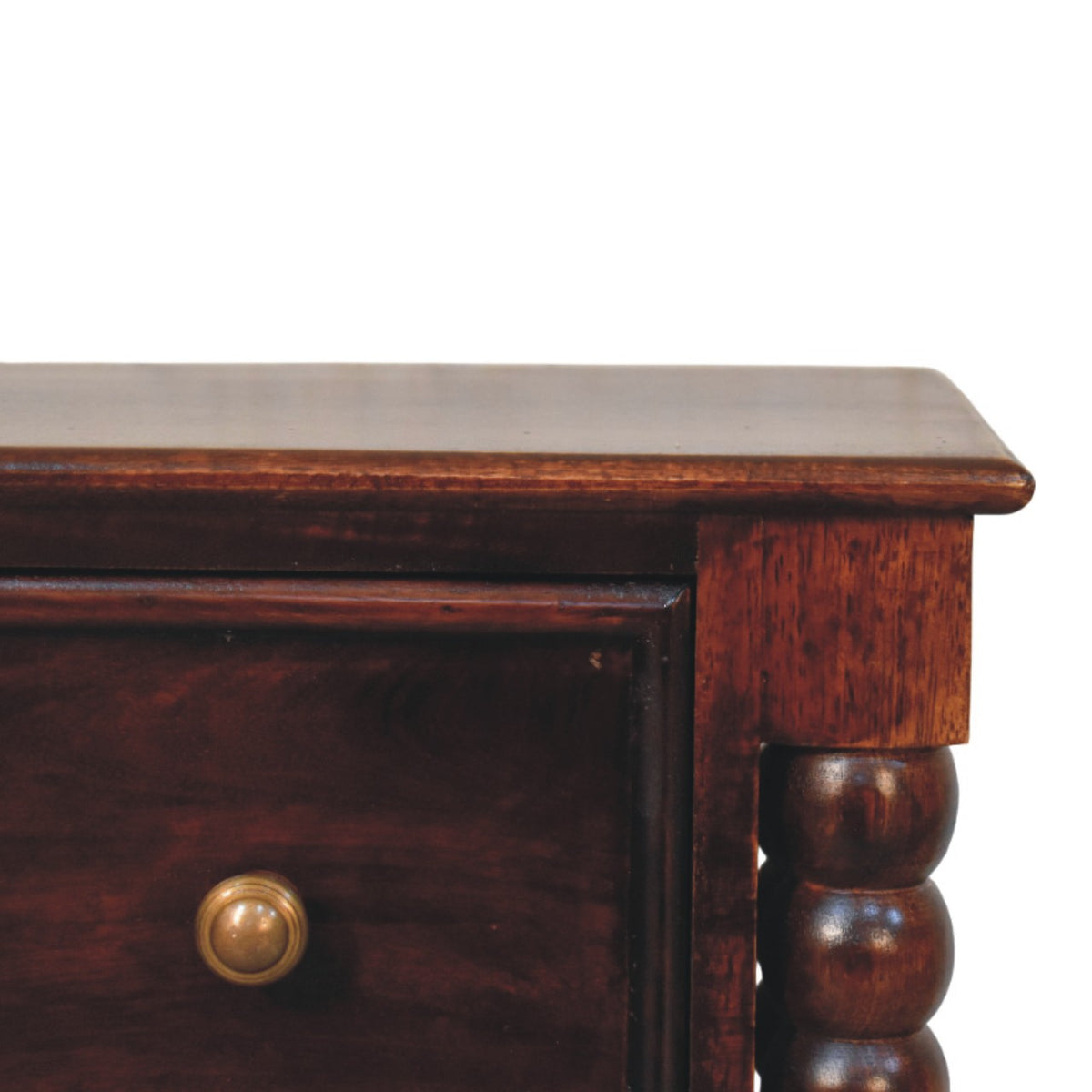 Savannah Spindle Winewood 2 Drawer Nightstand