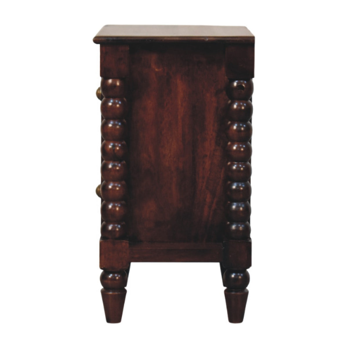 Savannah Spindle Winewood 2 Drawer Nightstand