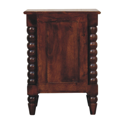 Savannah Spindle Winewood 2 Drawer Nightstand