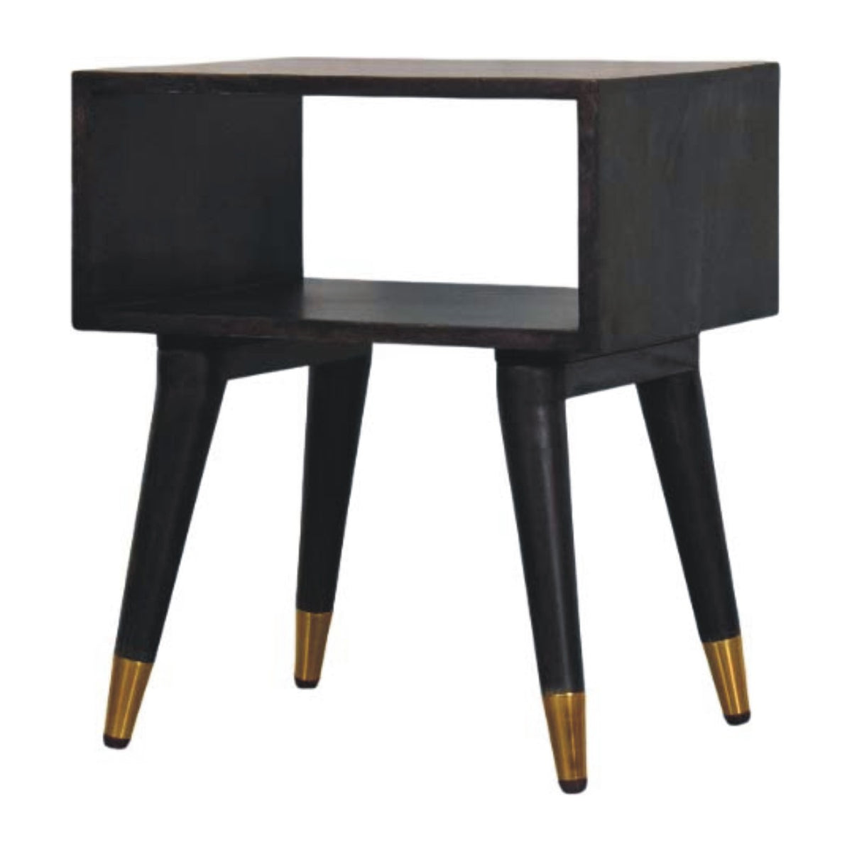 Bellevue Carbon Ash Open Frame Nightstand