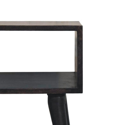 Bellevue Carbon Ash Open Frame Nightstand