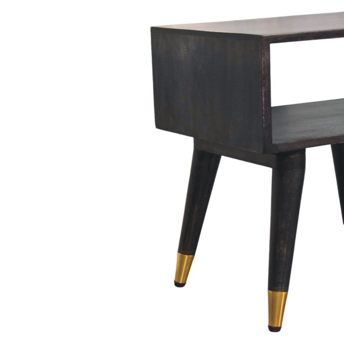 Bellevue Carbon Ash Open Frame Nightstand