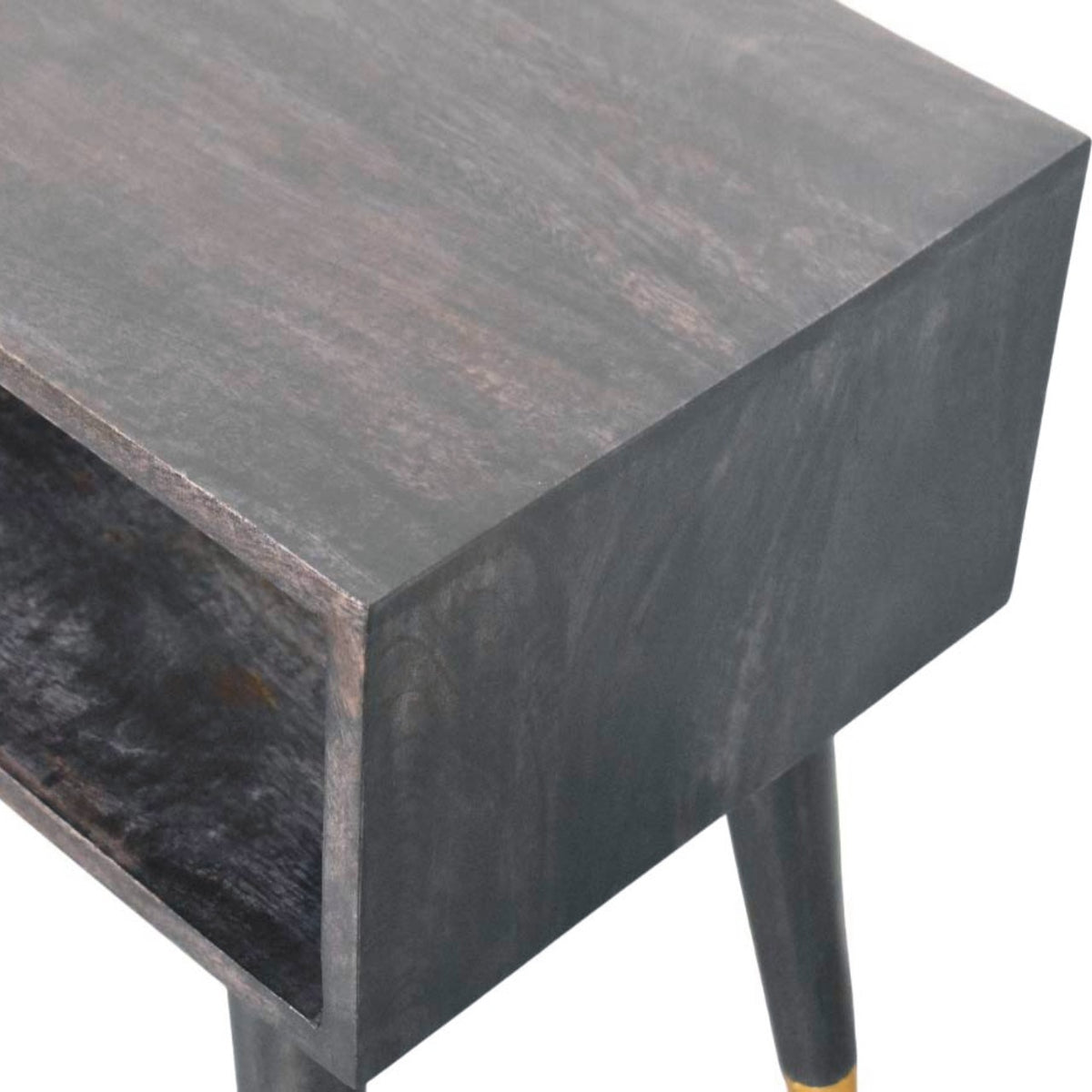 Bellevue Carbon Ash Open Frame Nightstand
