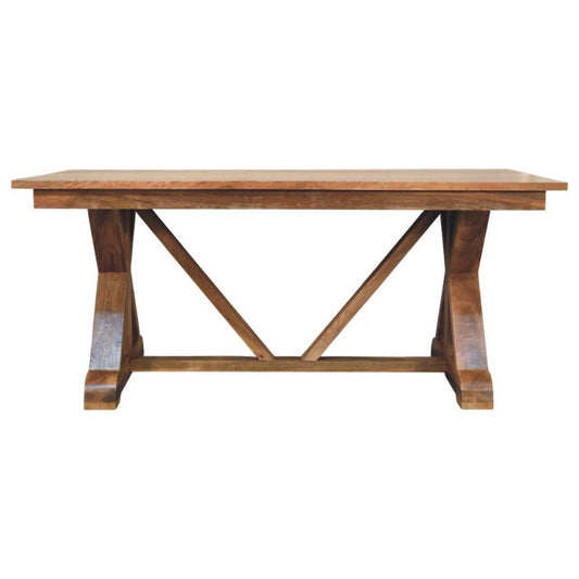 Montana Natural Mango Trestle Dining Table
