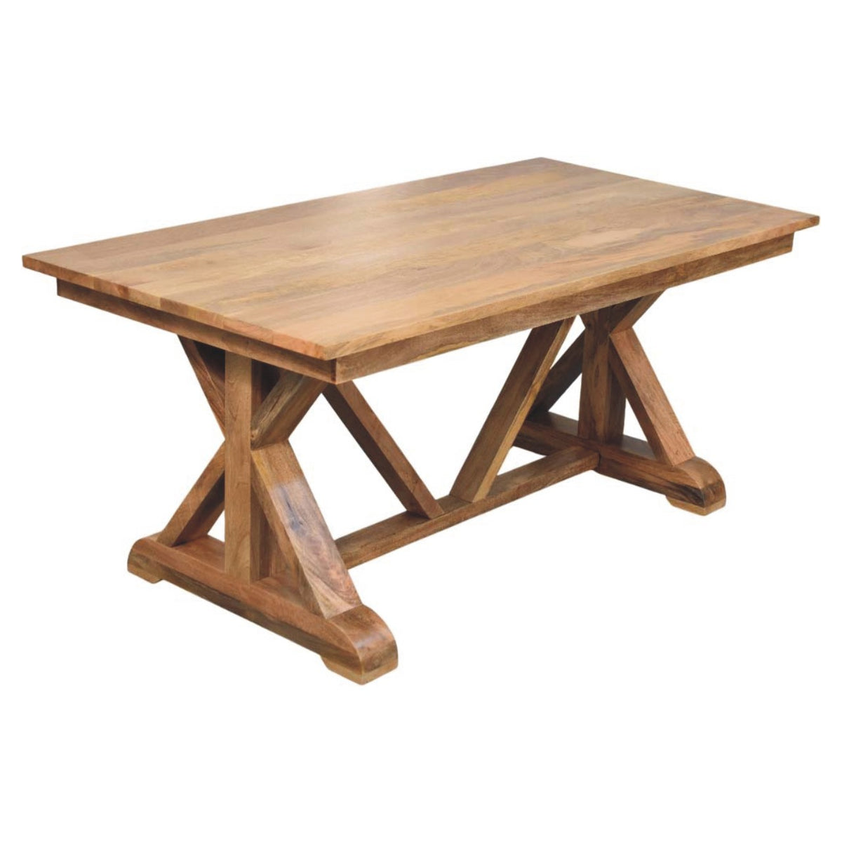 Montana Natural Mango Trestle Dining Table