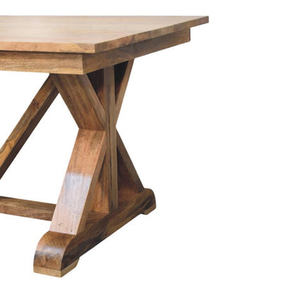 Montana Natural Mango Trestle Dining Table