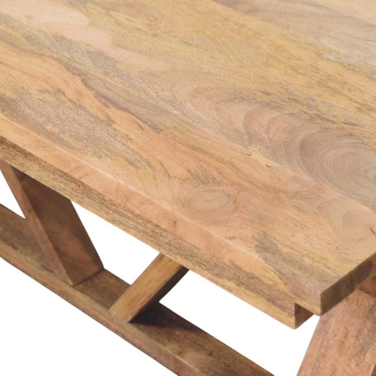 Montana Natural Mango Trestle Dining Table
