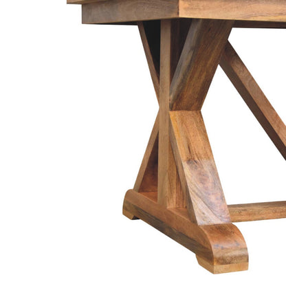 Montana Natural Mango Trestle Dining Table