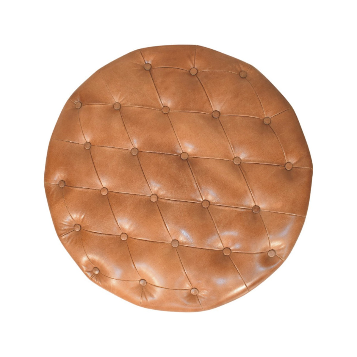 Sutton Buffalo Leather Ball Foot Tufted Coffee Table