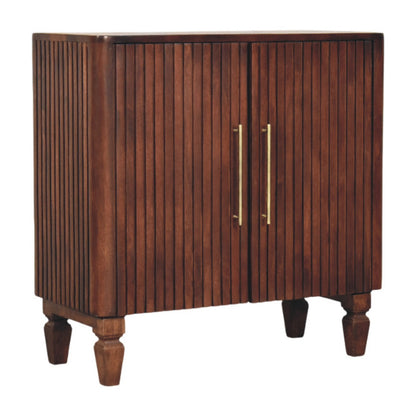 Highland Fluted 2 Door Wood Accent Cabinet