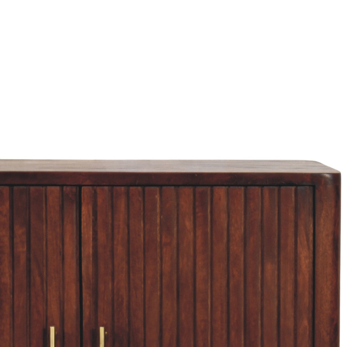 Highland Fluted 2 Door Wood Accent Cabinet