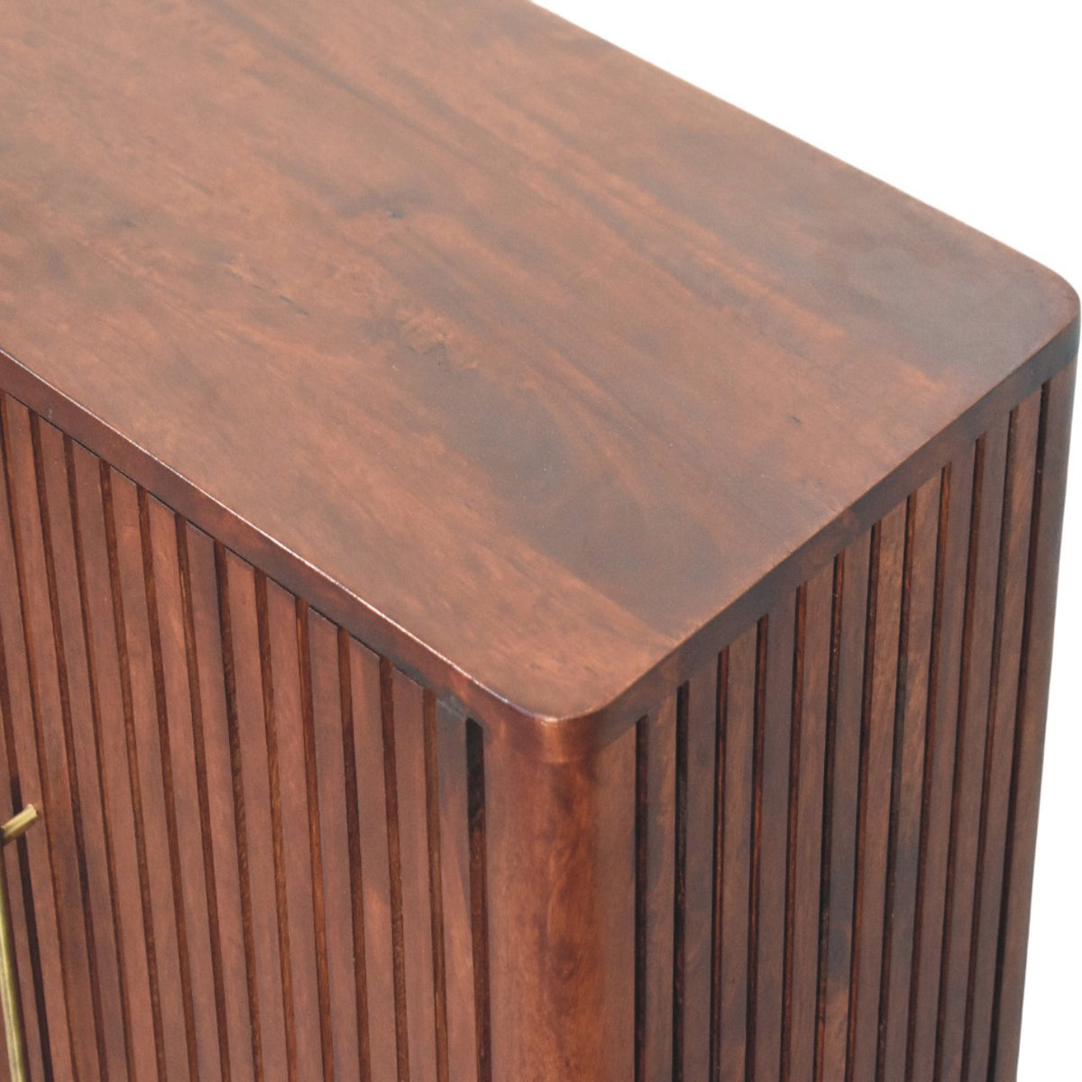 Highland Fluted 2 Door Wood Accent Cabinet