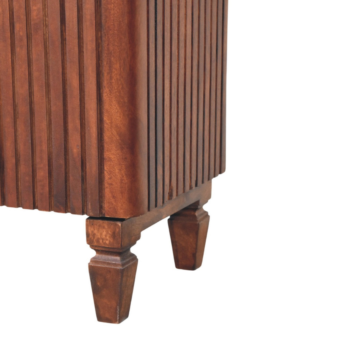 Highland Fluted 2 Door Wood Accent Cabinet