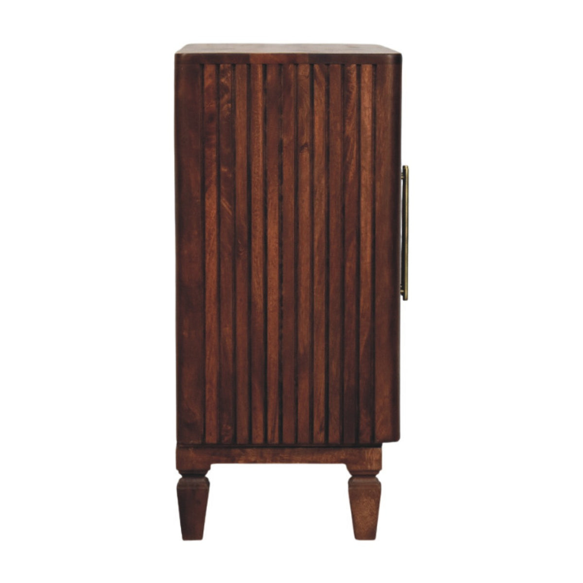 Highland Fluted 2 Door Wood Accent Cabinet