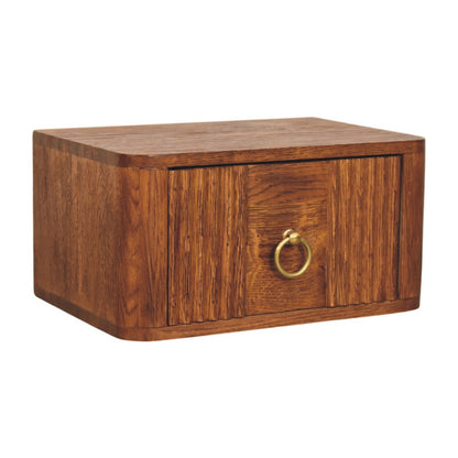 Cove Tiger Oak Floating 1 Drawer Nightstand
