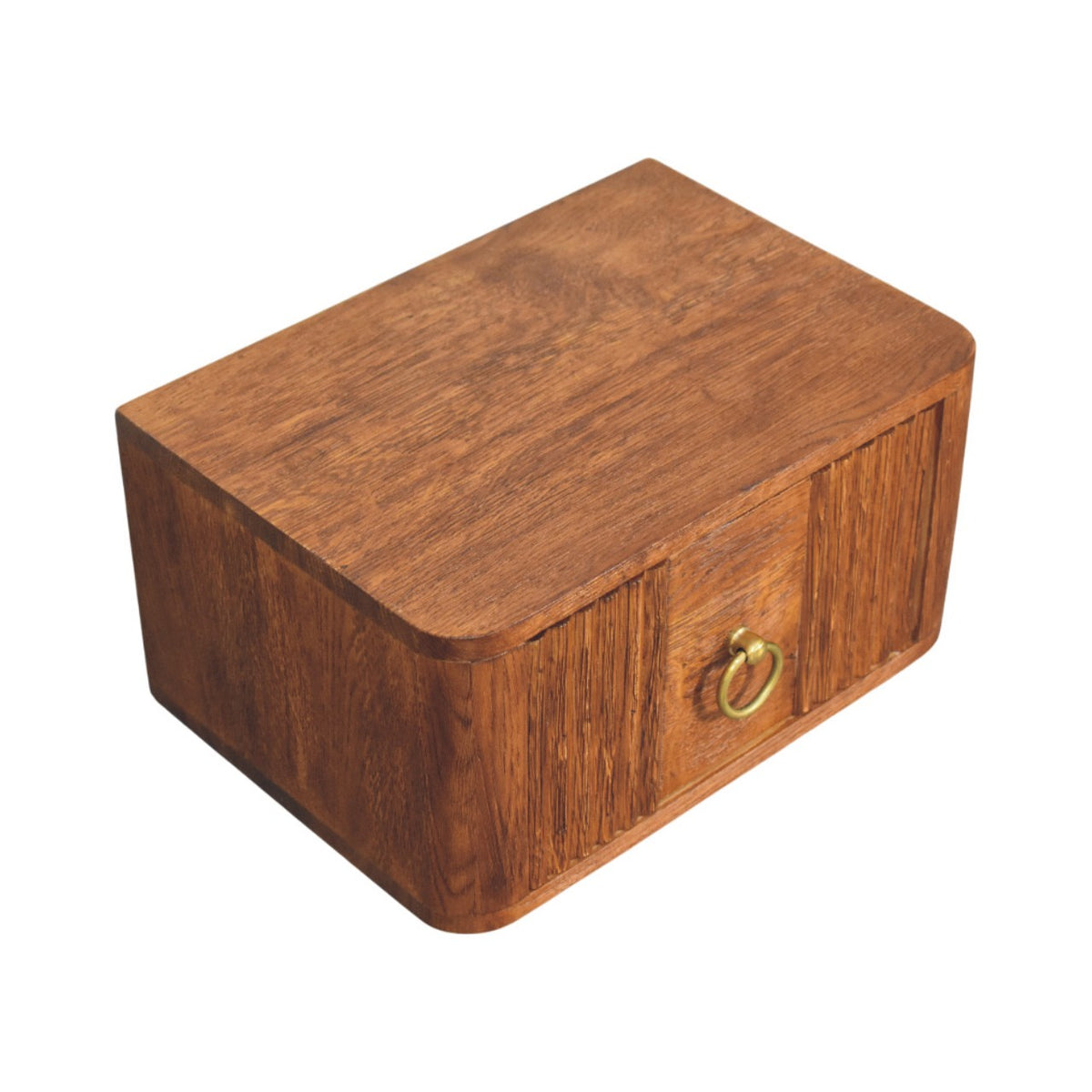 Cove Tiger Oak Floating 1 Drawer Nightstand