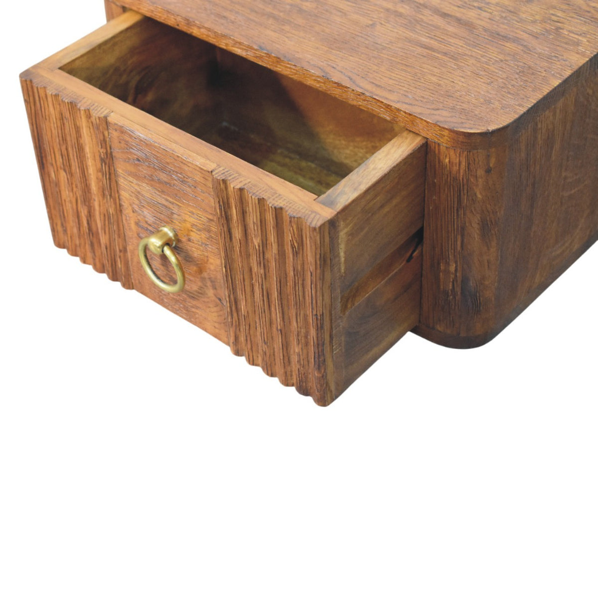 Cove Tiger Oak Floating 1 Drawer Nightstand