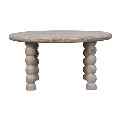 Savannah Spindle Salted Oak Round Coffee Table