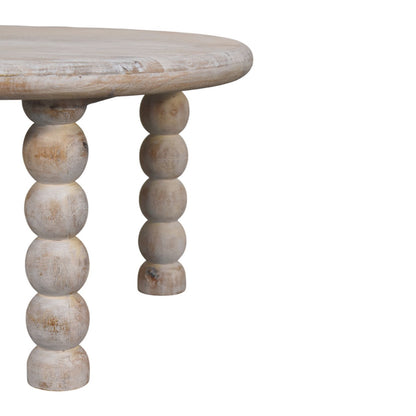 Savannah Spindle Salted Oak Round Coffee Table