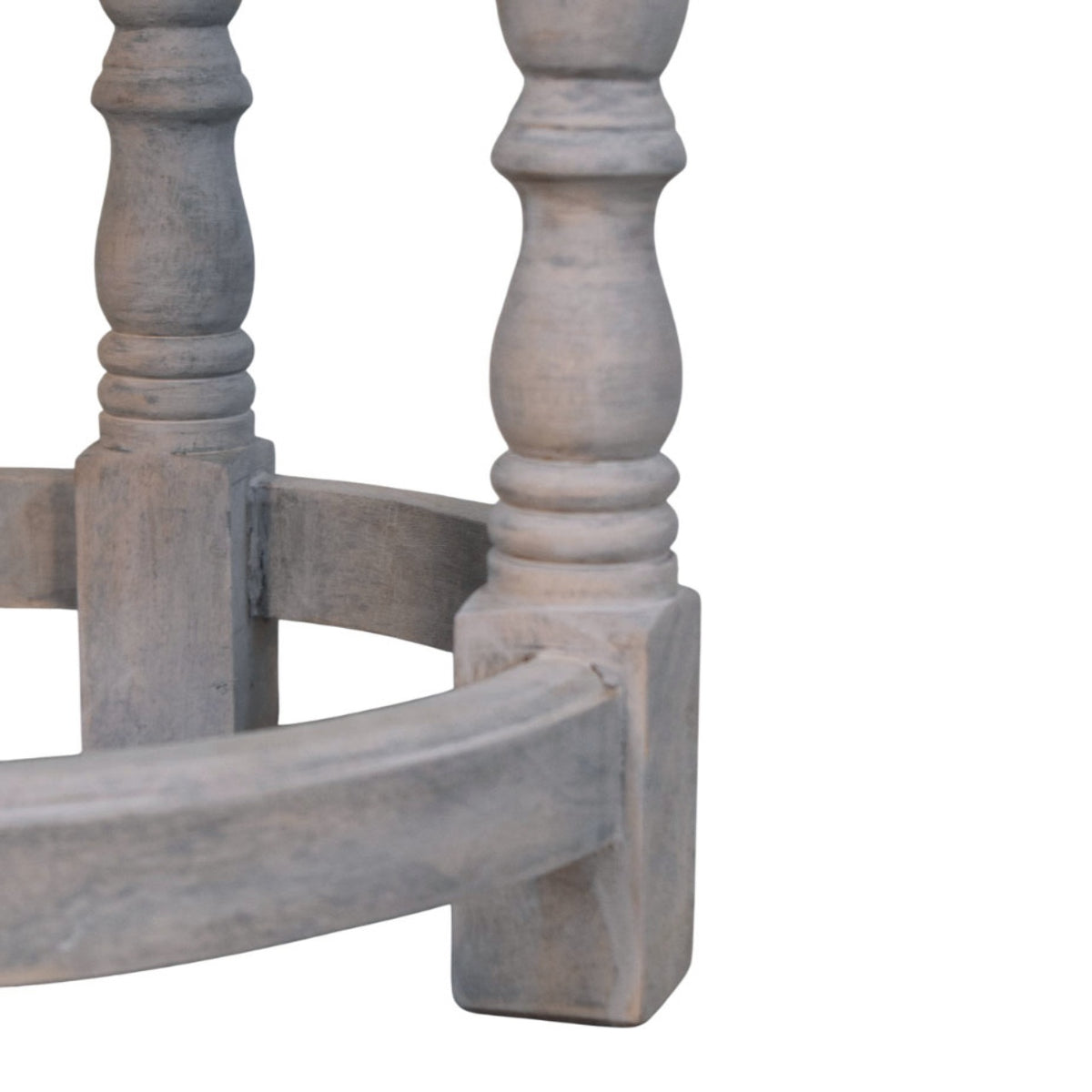Sutton Buffalo Leather Scalloped Vanity Stool
