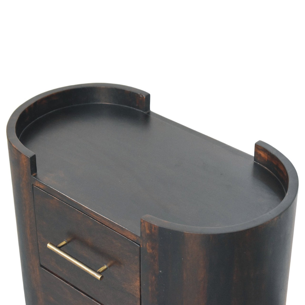 Sonora Mocha Wood 2 Drawer Nightstand