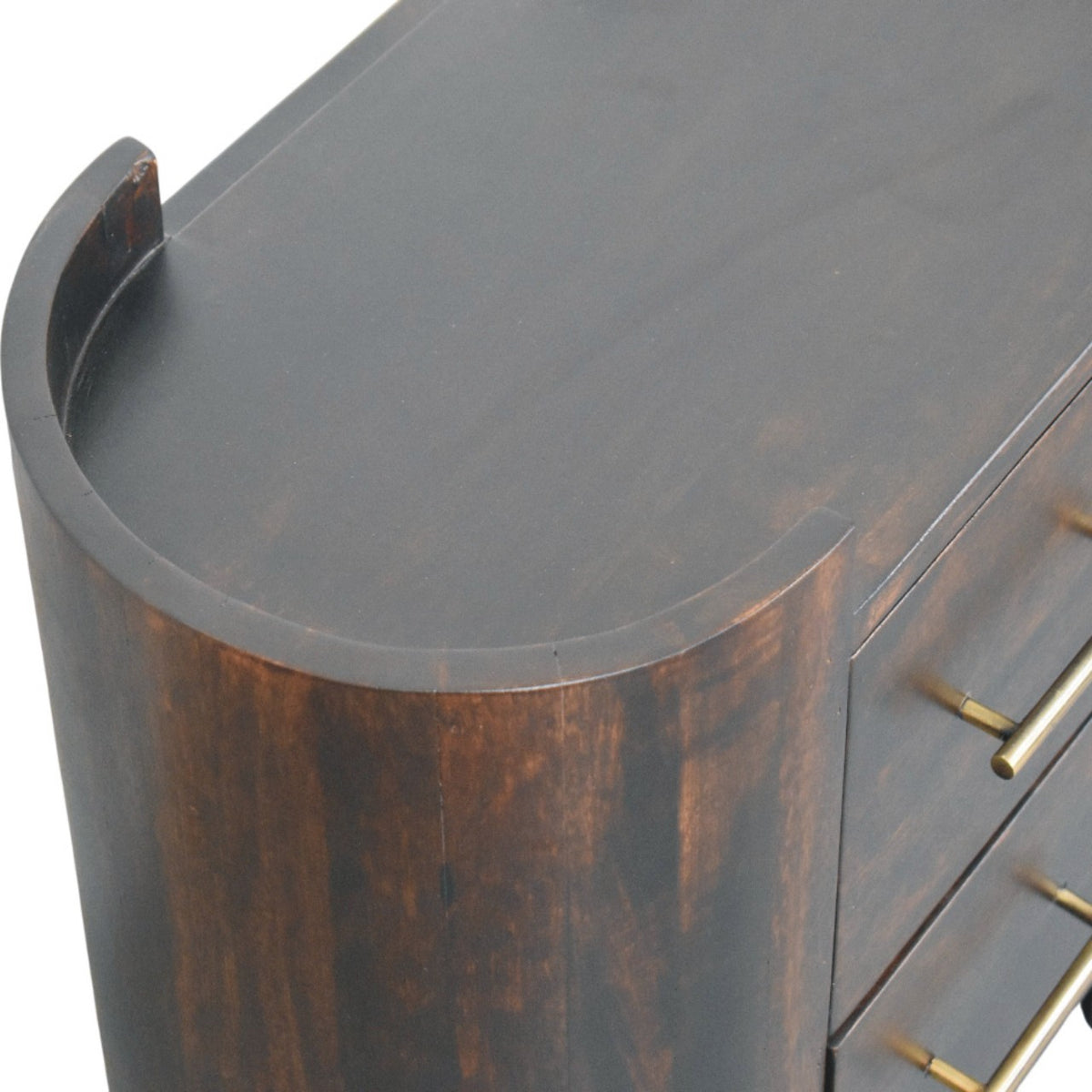 Sonora Mocha Wood 2 Drawer Nightstand