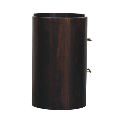 Sonora Mocha Wood 2 Drawer Nightstand