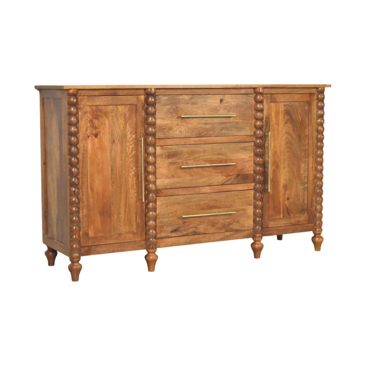 Savannah Spindle Amber Oak 2 Door Sideboard