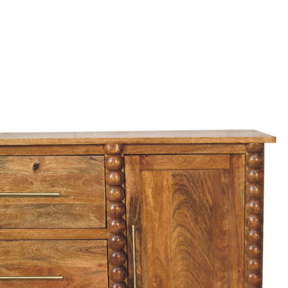 Savannah Spindle Amber Oak 2 Door Sideboard