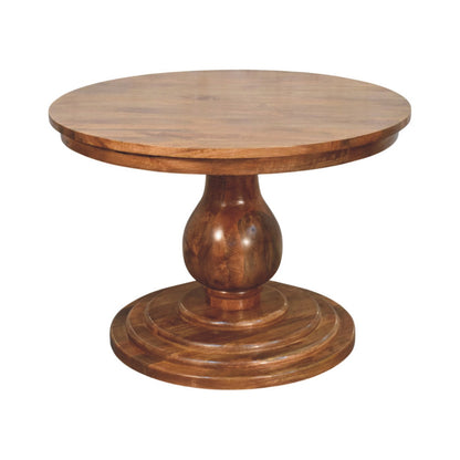 Kennebunk Teak Round Pedestal Dining Table