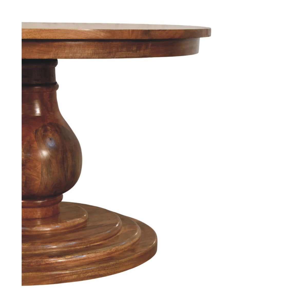 Kennebunk Teak Round Pedestal Dining Table